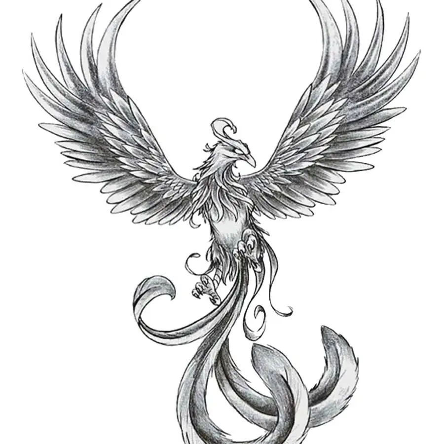 Preying Phoenix|Полупостоянная временна татуировка . ' - ' . 1